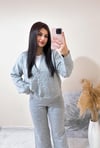 Bloom Triko Pantolon Hırka Takım - Gri