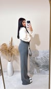 Bruna İnci Düğmeli Krem Yumoş Hırka