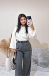 Bruna İnci Düğmeli Krem Yumoş Hırka