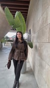 Camela Kemerli Leopar Ceket