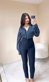 Chelsea Marka Model Çizgili Gömlek - Lacivert