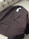 Eleni Oversize Çizgili Blazer Ceket