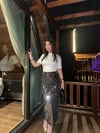 Elly Gümüş Pulpayet Maxi Etek