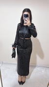 Elly Siyah Pulpayet Maxi Etek