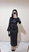 Elly Siyah Pulpayet Maxi Etek