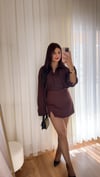 Flore Kahve Şort Etek