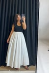 Halter Yaka Poplin Etekli Elbise