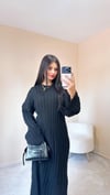 Helina Örme Uzun Elbise - Siyah
