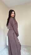 Helina Taş İşleme Detaylı Eşofman Takım - Kahve
