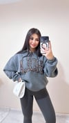 Hola Leopar Geçişli Füme Sweat