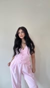 Jova Pembe Yelek Pantolon Takım