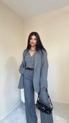 Julia Gri Oversize Blazer Ceket