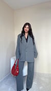 Julia Gri Oversize Blazer Ceket