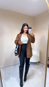 Juliet Vatkalı Süet Ceket 