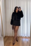Kısa Siyah Premium Kürk