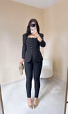 Laura Vatkalı Tasarım Ceket - Siyah
