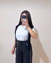 Lizza Bisiklet Yaka Beyaz Tshirt