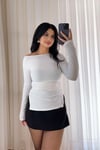 Marka Model Degaje Yaka Transparan Bluz 
