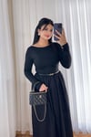Maxi Boy Siyah Elbise