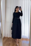 Maxi Boy Siyah Elbise