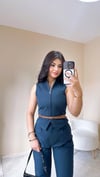Modest Gabardin Kumaş Takım - Lacivert