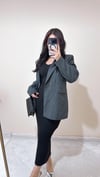 Nova Çizgili Kaşe Blazer Ceket