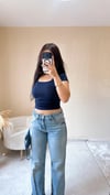 Olga Kare Yaka Tshirt - Lacivert