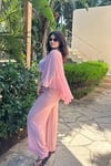Pembe Şifon Plaj Takım