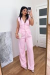 Pembe Yelek Pantolon Takım