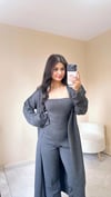 Polina Üçlü Triko Takım - Antrasit