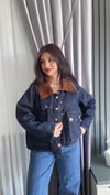 Sarina Kadife Yakalı Jean Ceket