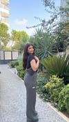Sharon Cepli Bol Paça Eşofman - Füme