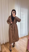 Vanity Kahve Deri Trençkot