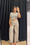 Zebra Desen Pantolon
