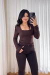 Zr Marka Kahve Flare Jean