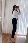 Zr Marka Siyah Flare Jean