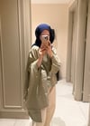 Dökümlü Bluz Mint Yeşili