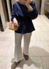 Premium Bluz Lacivert