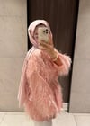 Püsküllü Ceket Pembe