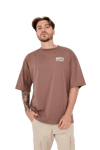 Back Ghetto Printed Cocoa Oversize T-shirt