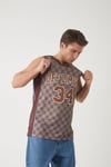 Checkered Athlete Jersey Beige