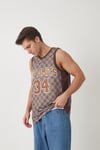Checkered Athlete Jersey Beige
