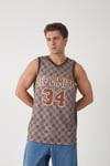 Checkered Athlete Jersey Beige