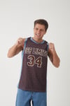 Checkered Athlete Jersey Brown