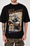 City Dunkers Siyah Oversize T-shirt