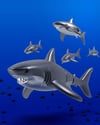 Metalmorphose Moving Shark Anahtarlık