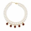 2li İncili Taşlı Choker Kolye