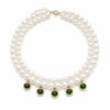 2li İncili Taşlı Choker Kolye