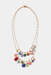 2li Renkli Charm Kolye