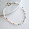Ay Taşı-Sedef  - İnci Mix Kolye
